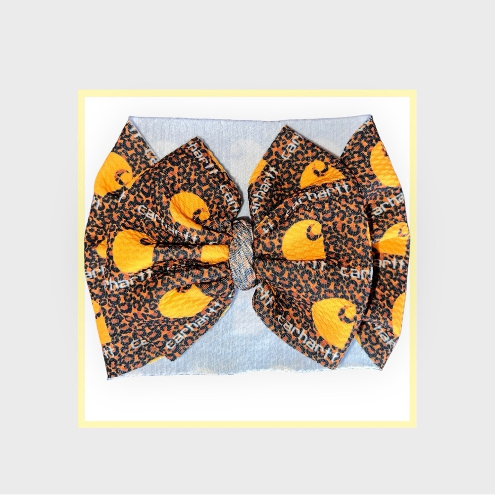 Carhartt Orange and Black Hair Accessories with Polka Dots and Heart Design
